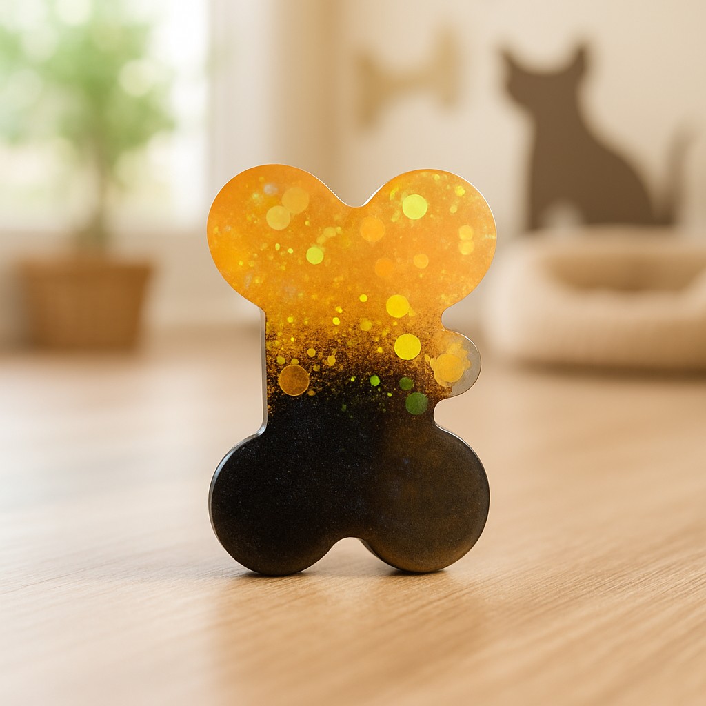 Medagliette Personalizzabili in Resina Glitter per Animali